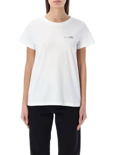 Item Logo Crew Neck Short Sleeve T-Shirt White - A.P.C. - BALAAN 2