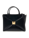 One-Stud Tote Bag Black - VALENTINO - BALAAN 2