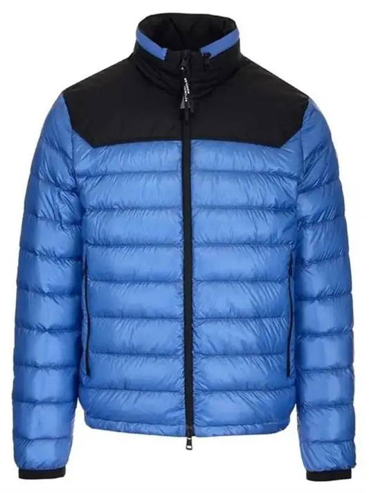 Men's Silvere Short Padding Royal Blue - MONCLER - BALAAN.