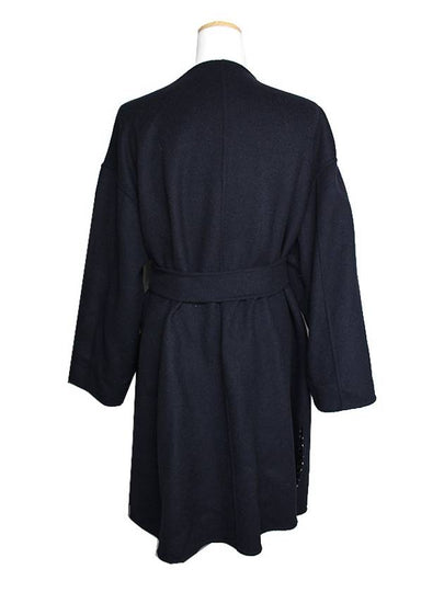 Navy double sided belted coat 66 77 - MAX MARA - BALAAN 2