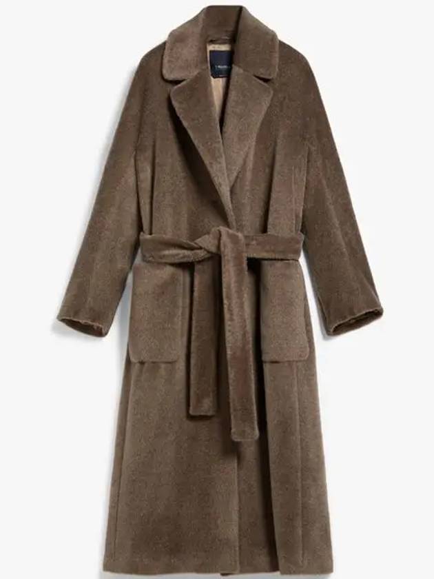 S Malaysia Alpaca Wool Single Coat Gray - MAX MARA - BALAAN.