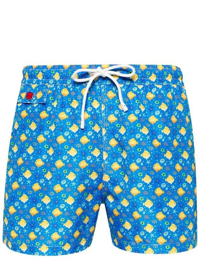 Fish Print Swimsuit Shorts UCOM2CK0746D - KITON - BALAAN 2