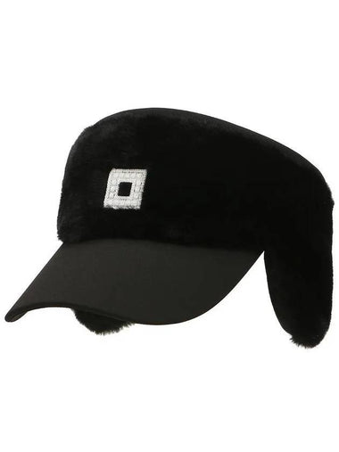 Golfwear Fur Winter Visor Black - ONOFF - BALAAN 1