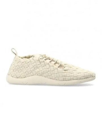 Men's Intrecciato Low Top Sneakers Ivory - BOTTEGA VENETA - BALAAN 1