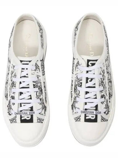 Walk'n'Dior Platform Embroidered Cotton Toile De Jouy Voyage Motif Low Top Sneakers - DIOR - BALAAN 2