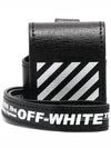 OffWhite Black Diag Stripe Leather AirPods Case - OFF WHITE - BALAAN 10
