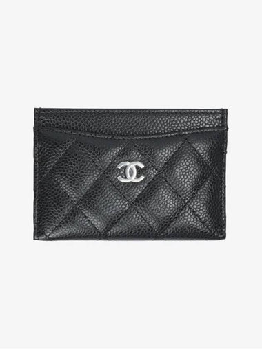 Classic Card Slot Black Silver AP0213 - CHANEL - BALAAN 1