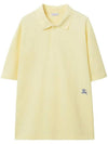 Embroidery Equestrian Knight Polo Shirt Yellow - BURBERRY - BALAAN 1