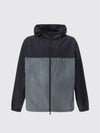 Triangle Logo Re-Nylon Track Jacket Black Iron Grey - PRADA - BALAAN 1