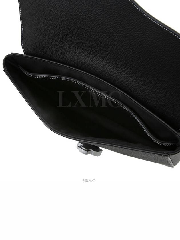 SADDLE A5 Pouch Clutch Black Warranty Poche - DIOR - BALAAN 9