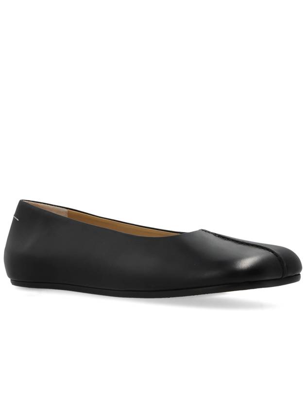 MM6 Maison Margiela Leather Ballerinas, Women's, Black - MAISON MARGIELA - BALAAN 4