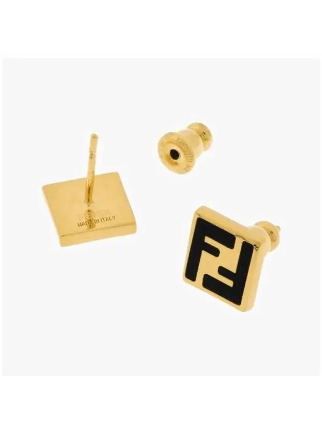 Logo Forever Earrings Gold - FENDI - BALAAN 5