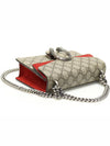 Gucci 421970 GG Supreme Canvas Red Suede Dionysus Mini Chain Shoulder Bag - GUCCI - BALAAN 4