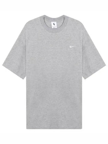 Men s Solo Swoosh Short Sleeve Knit Top - NIKE - BALAAN 1