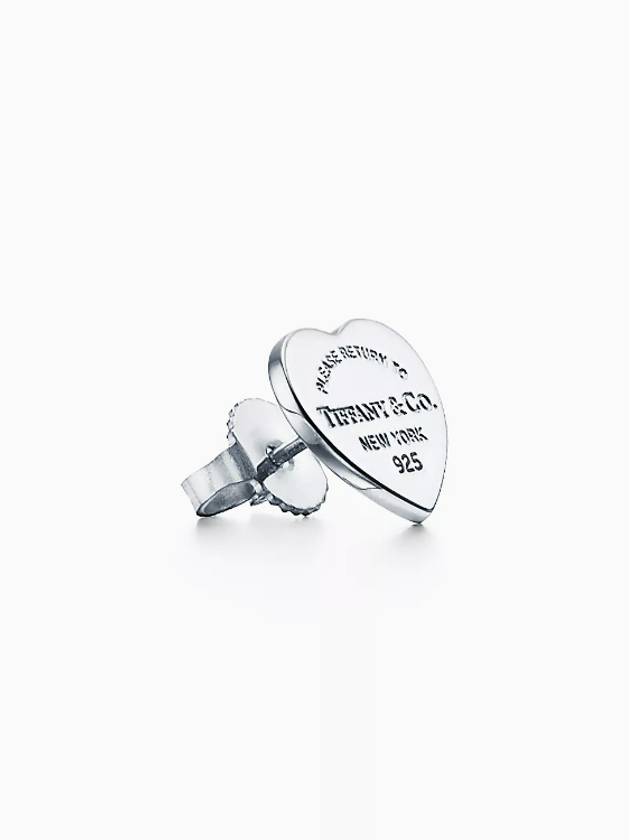 Return To Heart Stud Earrings Silver - TIFFANY & CO. - BALAAN 4