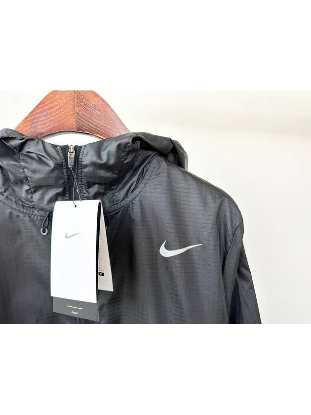 Essential Woven Running Hooded Jacket Black - NIKE - BALAAN 4