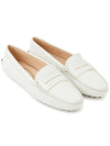 Women's Gommino Leather Driving Shoes White - TOD'S - BALAAN 4