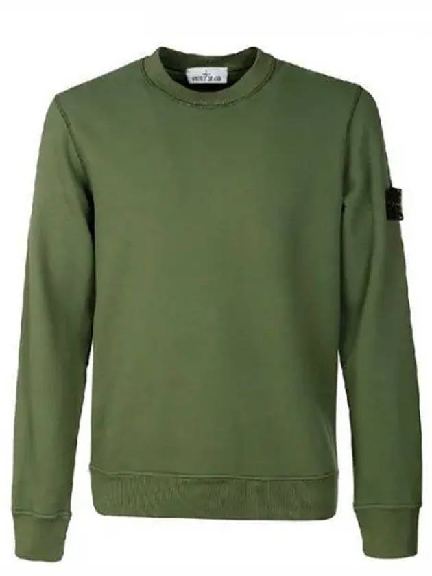 Wappen Patch Crew Neck Sweatshirt Green - STONE ISLAND - BALAAN 2