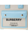 Logo Freya Mini Tote Bag Sky Blue Beige - BURBERRY - BALAAN 7