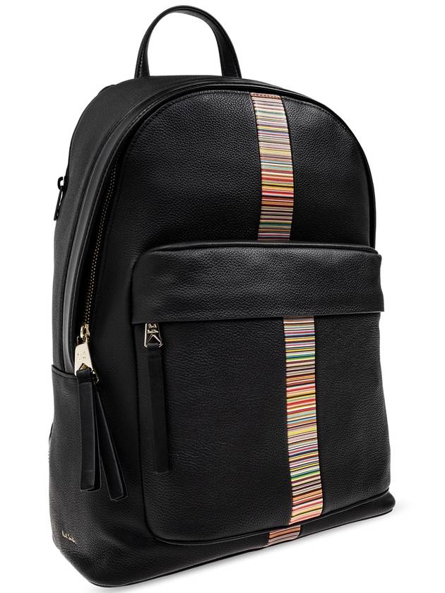 Paul Smith Leather Backpack, Men's, Black - PAUL SMITH - BALAAN 4