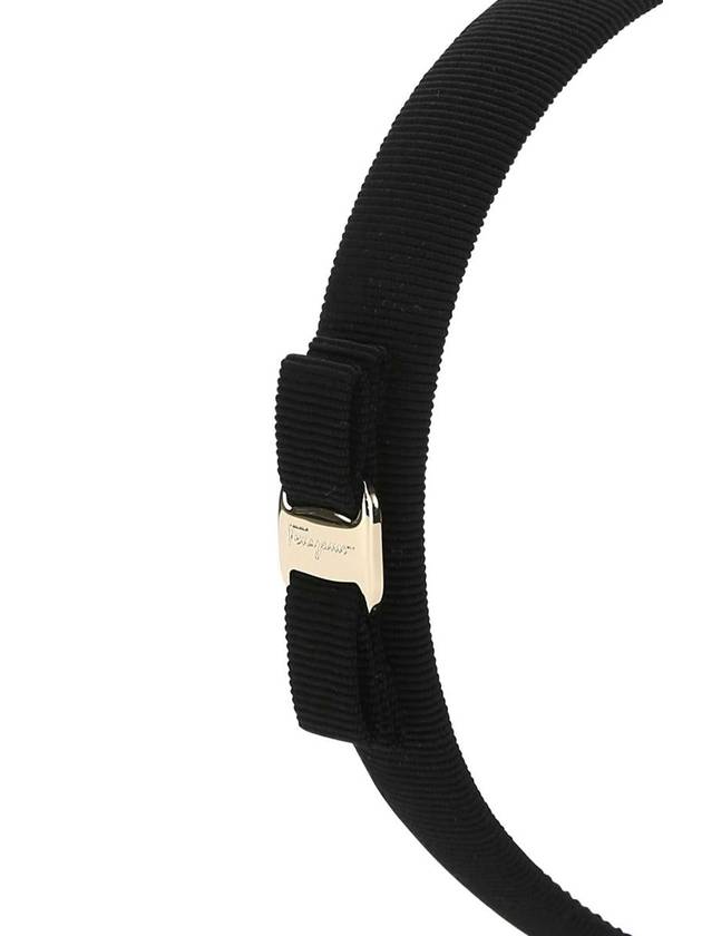 Vara Bow Headband Black - SALVATORE FERRAGAMO - BALAAN 3