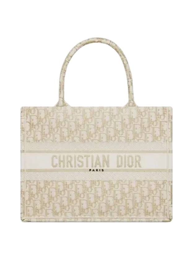 Oblique Medium Book Tote Bag White - DIOR - BALAAN 1