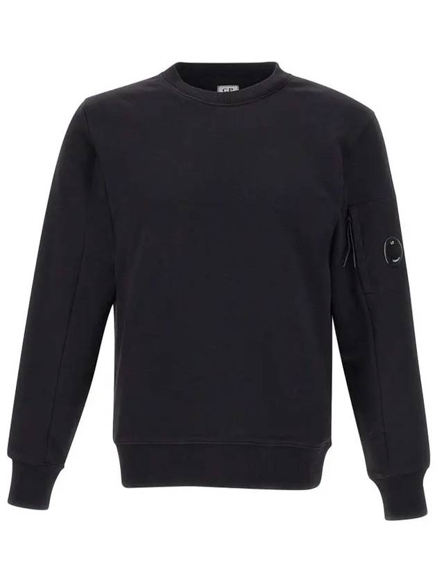 Diagonal Raised Fleece Sweatshirt Black - CP COMPANY - BALAAN 3