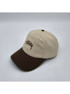 Stock Low Pro Ball Cap Natural Chocolate - STUSSY - BALAAN 5