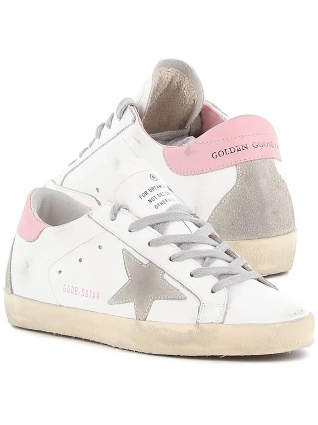 Superstar White Pink Heel Tab Sneakers - GOLDEN GOOSE - BALAAN 2