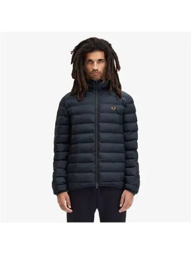 Fred Perry Sport Hooded Insulated Jacket Navy AFPM2438553 608 - FRED PERRY - BALAAN 1