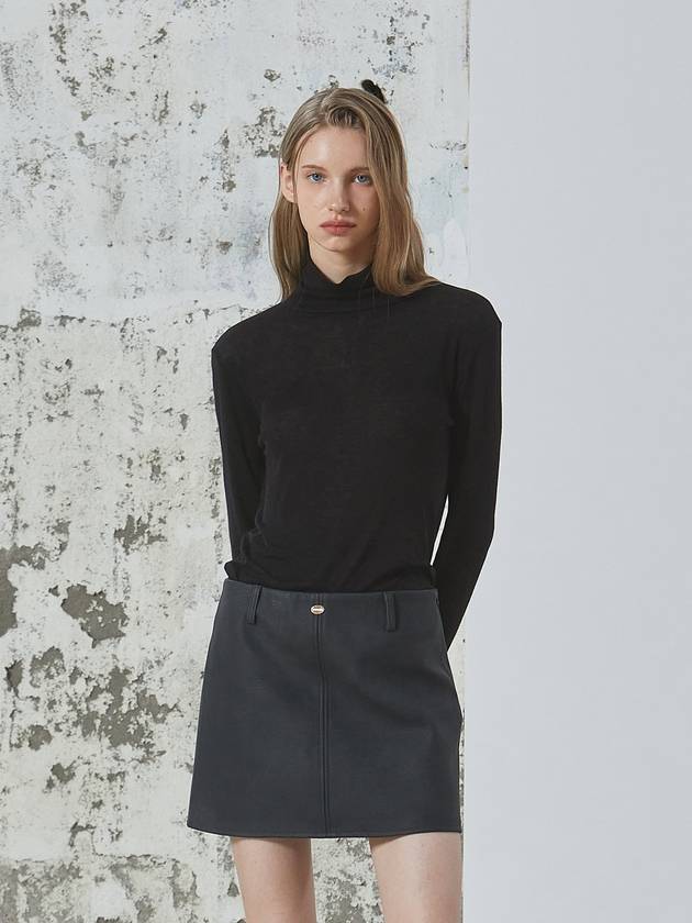 BASIC TURTLENECK TOP BLACK - ANOETIC - BALAAN 4