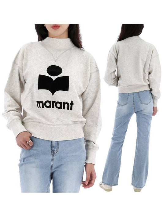 Moby Logo Print Sweatshirt Ecru - ISABEL MARANT - BALAAN 2