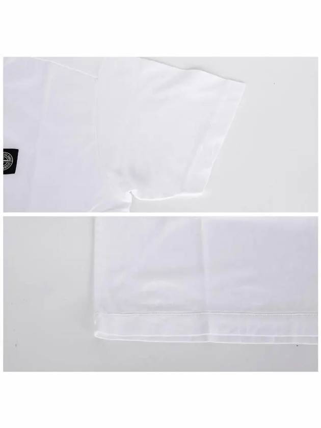 Logo Patch Short Sleeves T-Shirt White - STONE ISLAND - BALAAN 7