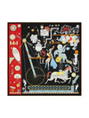 Tea For Two Silk 90 Scarf Black - HERMES - BALAAN 1