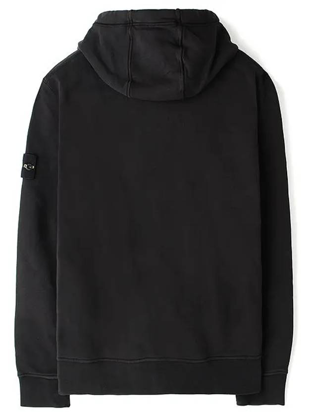 Signature Logo Patch Hoodie Black - STONE ISLAND - BALAAN 3