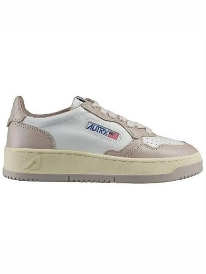 Men's Medalist Low Leather Sneakers Beige - AUTRY - BALAAN 2