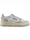 Women's Medalist Bi-Color Low-Top Sneakers Beige - AUTRY - BALAAN 2