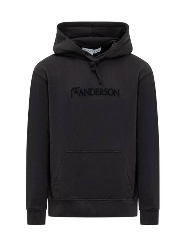 Embroidered Logo Hoodie Black - JW ANDERSON - BALAAN 2