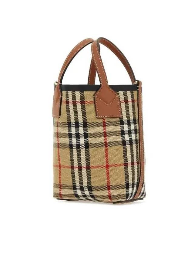 Mini London Tote Bag Archive Beige - BURBERRY - BALAAN 3