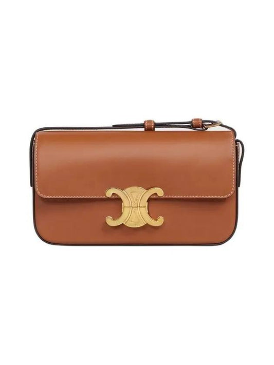 Claude Natural Calfskin Shoulder Bag Tan - CELINE - BALAAN.