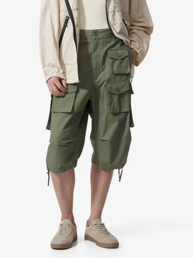 Cotton Ripstop FA Shorts Pants Olive OR277CT010 - ENGINEERED GARMENTS - BALAAN 1