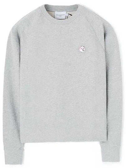 Monochrome Fox Head Patch Sweatshirt Gray Melange - MAISON KITSUNE - BALAAN 2