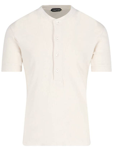 Tom Ford T-shirts and Polos White - TOM FORD - BALAAN 1