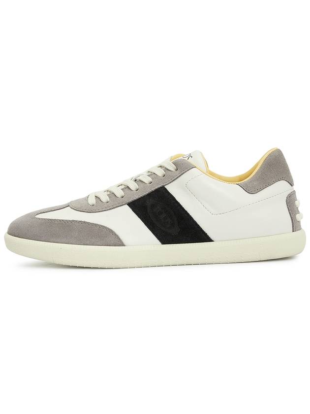 Leather Suede Low Top Sneakers - TOD'S - BALAAN 2