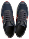 Men's Daryn Mesh Leather Low Top Sneakers Black - BALLY - BALAAN 3