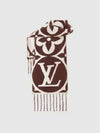 LV Medallion Scarf Brown M79215 - LOUIS VUITTON - BALAAN 3