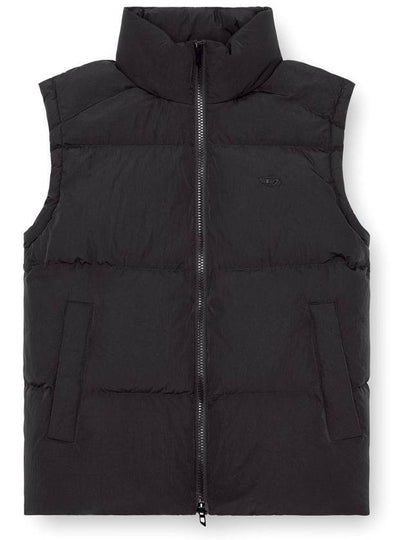 W Raveel SL Wrinkled Nylon Down Vest Black - DIESEL - BALAAN 2