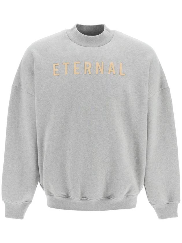 Men's Eternal ETERNAL Crew Neck Back Logo Sweatshirt Gray - FEAR OF GOD - BALAAN 1