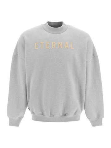 Men's Eternal ETERNAL Crew Neck Back Logo Sweatshirt Gray - FEAR OF GOD - BALAAN 1