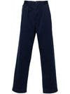 Logo Patch Straight Pants Navy - POLO RALPH LAUREN - BALAAN 1